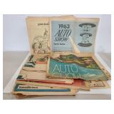 Vintage automobile newspapers