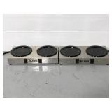 Pair of bunn double burner coffee warmers