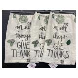 3 New Primitives by Kathy linen tea towels