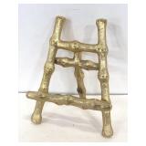 Gold toned miniature metal easel