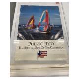 Two large Puerto Rico travel posters
