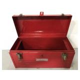Red metal craftsman tool chest