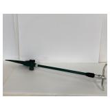 Oscillating metal yard sprinkler stake