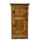 Antique wooden ice chest