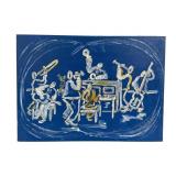 New Orleans vintage signed canvas oil painting