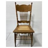 North Atlantic Squadron antique carved wood chair