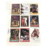 Sleeve of nine assorted basketball