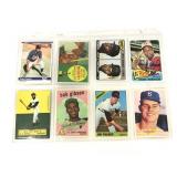 Protective sleeve of eight assorted baseball cards
