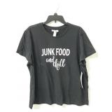 New w/ tag Just Be "Junk food and chill" T-shirt