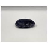 Oval cut faceted Mozambique blue sapphire 7.20tcw
