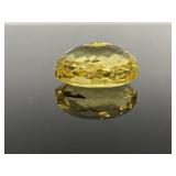 Oval cut faceted Ceylon yellow citrine 81.45tcw
