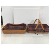 Two Longaberger baskets
