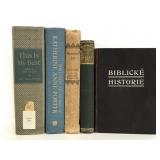 Five assorted vintage books