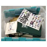 Tote of assorted books