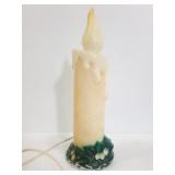 Vintage blow mold plastic candle
