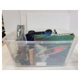 Bin with vintage items