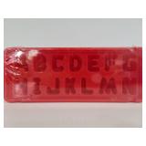 Alphabet ice cube molds unopened
