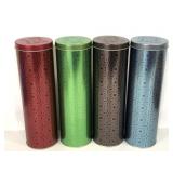 Four tall, skinny, Stockmeyer cookie tins
