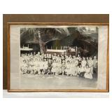 Large framed vintage Hawaii photograph