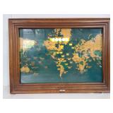 Vintage Howard Miller World time clock