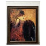Large MCM framed art print by Edward Runci