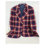 Vintage Simpsons plaid mens jacket size 42