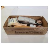 Collection of shoe shine items