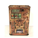 Hallmark tin slot machine coin bank