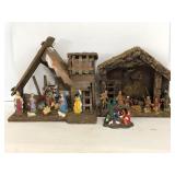 Three Nativity scenes