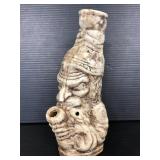 Vintage pottery made smoking pipe