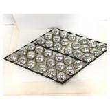 Diamond shaped bubble mirror art