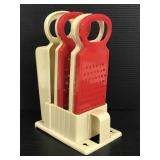 Vintage plastic cheese grader set - Hong Kong