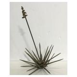 Vintage MCM brutalist metal sculpture piece