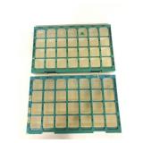 Two vintage weekly pill containers