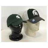 Pair of Michigan State Spartans baseball hats