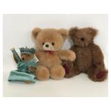 Trio of vintage teddy bears