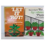 1952 and 1975 composting & greenhouse books