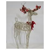 Glitter reindeer decor