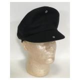 Black beret like hat