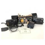 Canon & Vivitar vintage film cameras & accessories