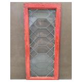 Antique Detroit Salvage lead glass window