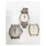 Trio of vintage watch faces