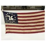 American flag w/ 16 stars