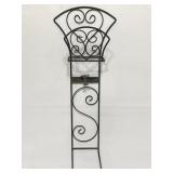 Metal garden trellis hose hanger