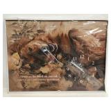 Wild Wings Love of Pets wrapped canvas clock