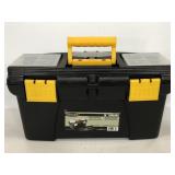 Voyager 12inch black plastic toolbox