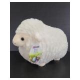 Plush sheep with tags