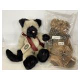 Boyds Bears & Friends kitty cat and teddy bear