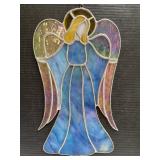 Iridescent stained glass angel sun catcher