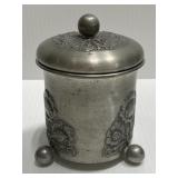 Vintage Elk Tinn Norway embossed canister